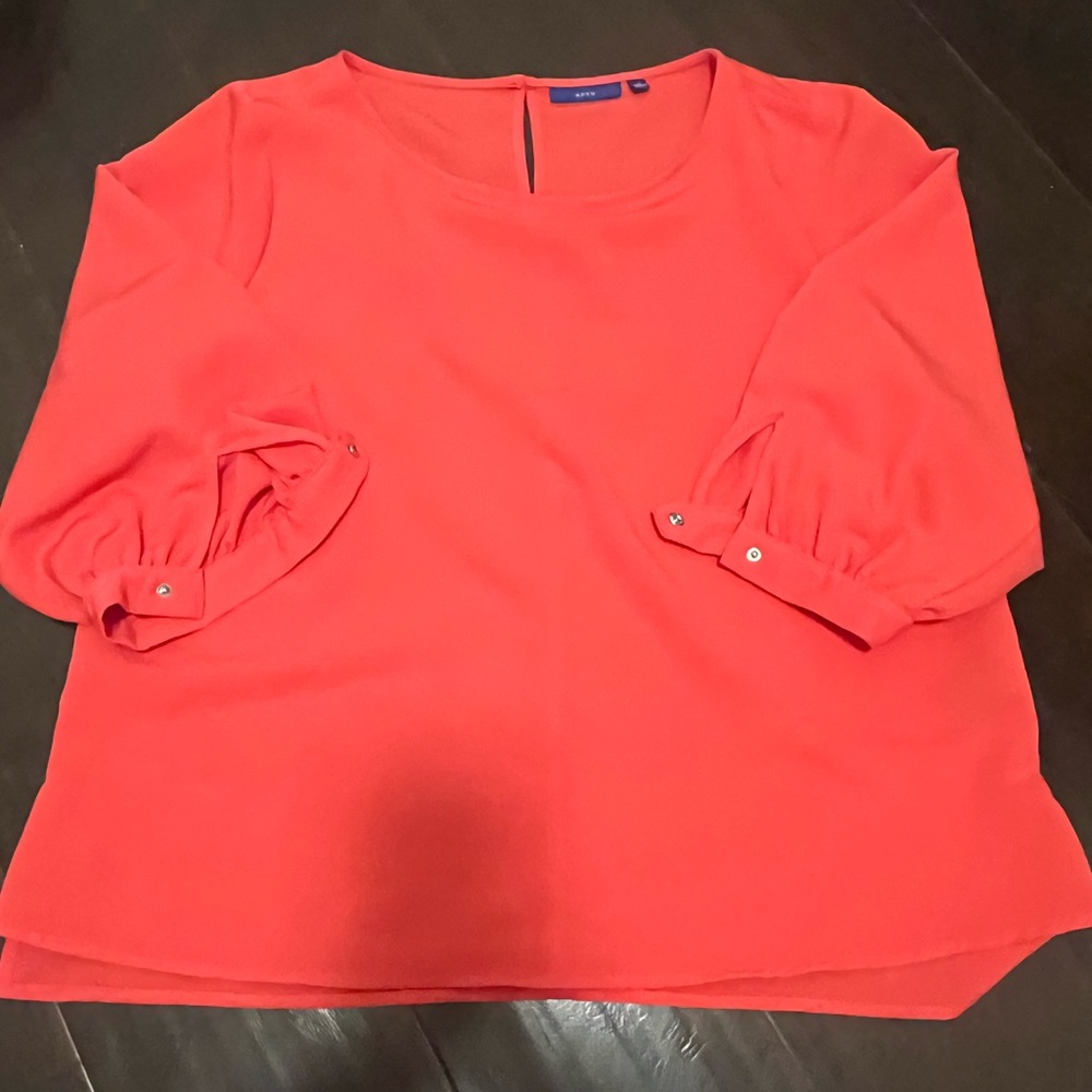 Vibrant Coral Blouse